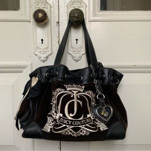 Vintage Juicy Couture Black/Brown Daydreamer Bag